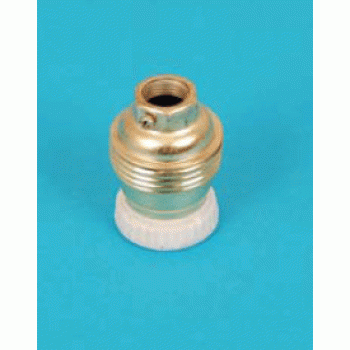 portalampade e14 ottone-porcellana elifl1021